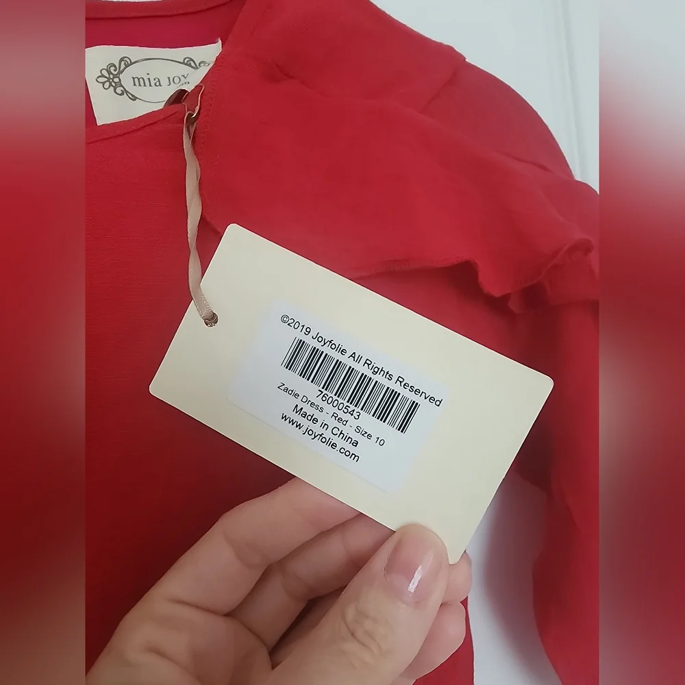 Mia Joy, size 10, red